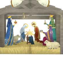 Load image into Gallery viewer, Decorative Nativity Scene