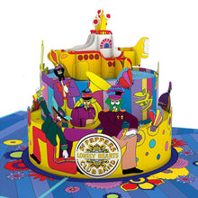 Load image into Gallery viewer, The Beatles Yellow Submarine Birthday Cake
